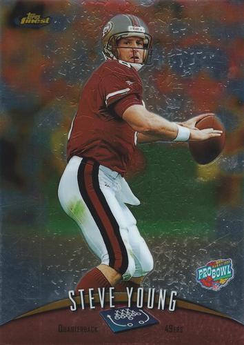 1998-99 Finest Pro Bowl Jumbos - 5x7 #6 Steve Young Front