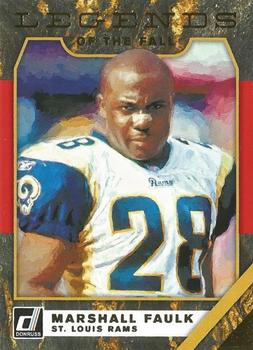 2019 Donruss - Legends of the Fall Red #LF-11 Marshall Faulk Front