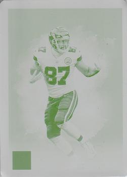 2019 Panini Impeccable - Printing Plate Yellow #2 Travis Kelce Front
