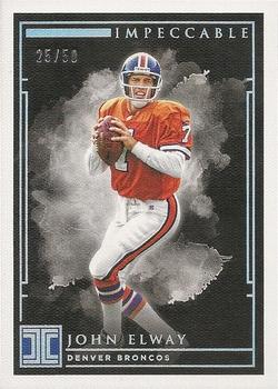 2019 Panini Impeccable - Silver #40 John Elway Front