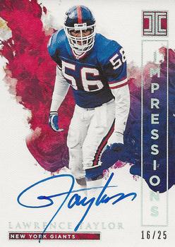 2019 Panini Impeccable - Impeccable Impressions #II-LT Lawrence Taylor Front