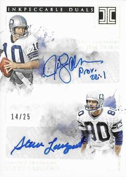 2019 Panini Impeccable - Inkpeccable Duals #ID- Jim Zorn / Steve Largent Front