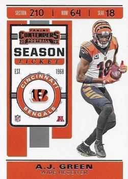 2019 Panini Contenders #26 A.J. Green Front