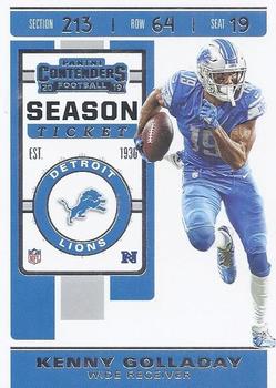2019 Panini Contenders #74 Kenny Golladay Front