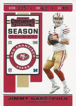 2019 Panini Contenders #87 Jimmy Garoppolo Front