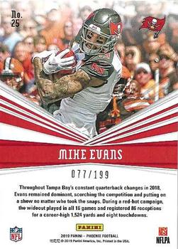 2019 Panini Phoenix - Catching Fire Pink #25 Mike Evans Back
