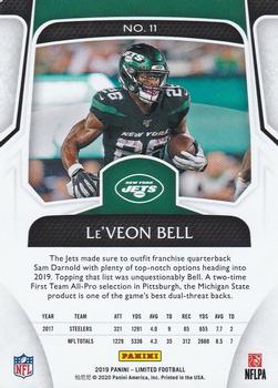2019 Panini Limited #11 Le'Veon Bell Back
