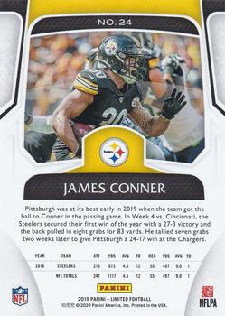2019 Panini Limited #24 James Conner Back