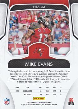 2019 Panini Limited #82 Mike Evans Back