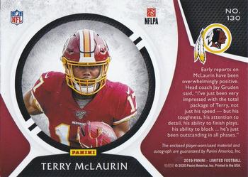 2019 Panini Limited #130 Terry McLaurin Back