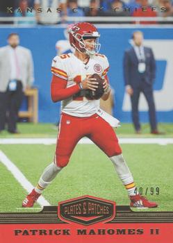 2019 Panini Plates & Patches #1 Patrick Mahomes II Front