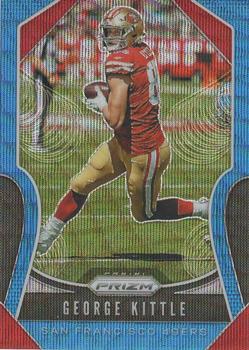 2019 Panini Prizm - Blue Wave #251 George Kittle Front
