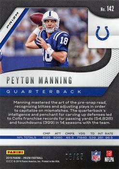 2019 Panini Prizm - Camo #142 Peyton Manning Back
