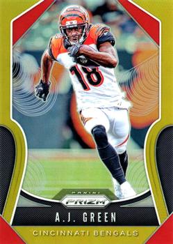 2019 Panini Prizm - Gold #76 A.J. Green Front