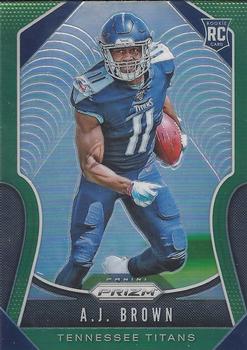 2019 Panini Prizm - Green #344 A.J. Brown Front