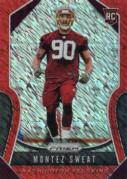 2019 Panini Prizm - Red Shimmer #391 Montez Sweat Front