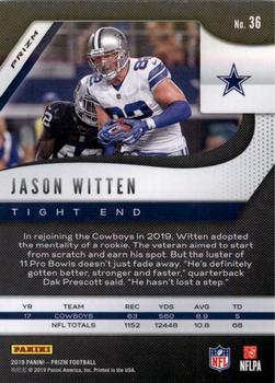 2019 Panini Prizm - Red White and Blue #36 Jason Witten Back