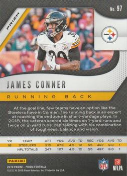 2019 Panini Prizm - Red White and Blue #97 James Conner Back