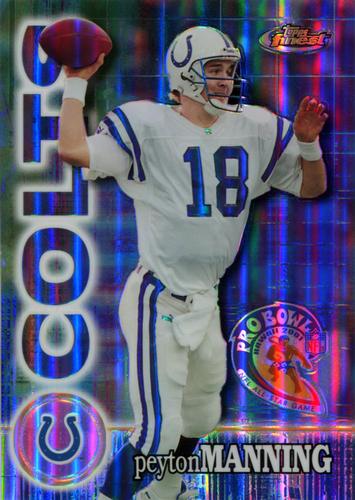 2000 Finest - Pro Bowl Jumbos Refractors #4 Peyton Manning Front