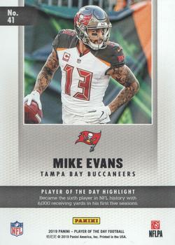 2019 Panini Player of the Day #41 Mike Evans Back