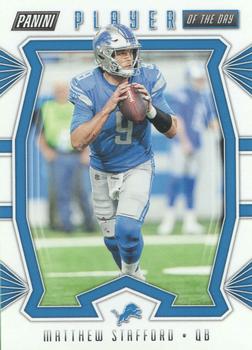 2019 Panini Player of the Day #43 Matthew Stafford Front