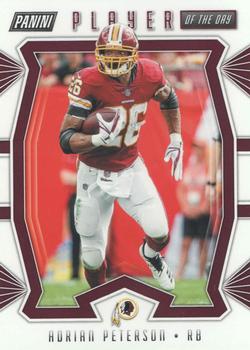 2019 Panini Player of the Day #49 Adrian Peterson Front