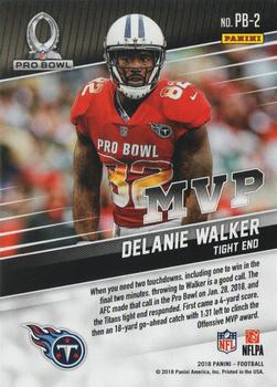 2018 Panini - Pro Bowl MVP #PB-2 Delanie Walker Back