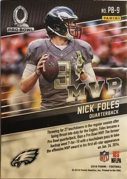2018 Panini - Pro Bowl MVP #PB-9 Nick Foles Back