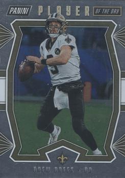 2019 Panini Player of the Day - Silver #8 Drew Brees Front