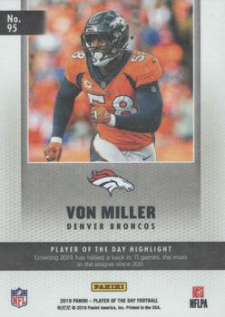 2019 Panini Player of the Day - Silver #95 Von Miller Back
