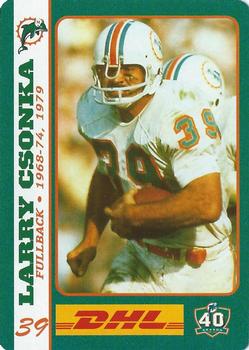 2005 DHL Miami Dolphins Greats #NNO Larry Csonka Front