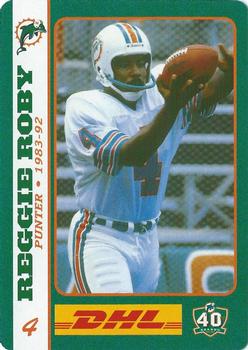 2005 DHL Miami Dolphins Greats #NNO Reggie Roby Front