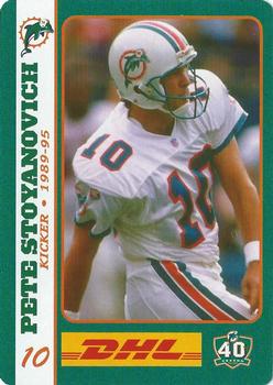 2005 DHL Miami Dolphins Greats #NNO Pete Stoyanovich Front