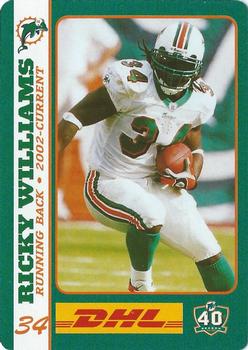 2005 DHL Miami Dolphins Greats #NNO Ricky Williams Front
