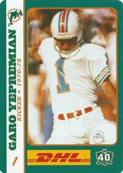 2005 DHL Miami Dolphins Greats #NNO Garo Yepremian Front