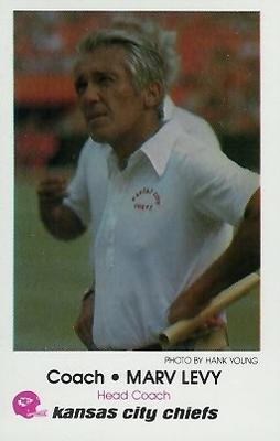 1979 Kansas City Chiefs Police #NNO Marv Levy Front