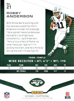 2019 Panini Playoff #21 Robby Anderson Back