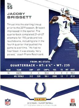 2019 Panini Playoff #55 Jacoby Brissett Back