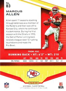 2019 Panini Playoff #83 Marcus Allen Back