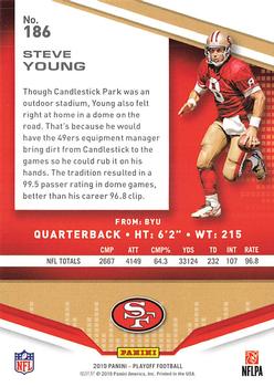2019 Panini Playoff #186 Steve Young Back