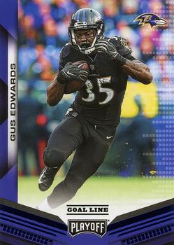 2019 Panini Playoff - Goal Line #28 Gus Edwards Front