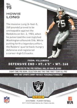 2019 Panini Playoff - 1st Down #95 Howie Long Back