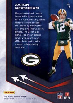 2019 Panini Playoff - Air Command #8 Aaron Rodgers Back