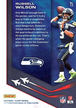 2019 Panini Playoff - Air Command #11 Russell Wilson Back