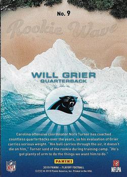 2019 Panini Playoff - Rookie Wave #9 Will Grier Back