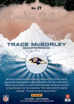 2019 Panini Playoff - Rookie Wave #29 Trace McSorley Back