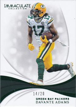 2019 Panini Immaculate Collection - Emerald #38 Davante Adams Front