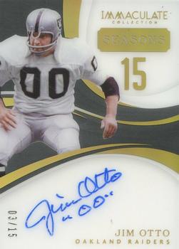 2019 Panini Immaculate Collection - 2018 Immaculate - Immaculate Season Signatures #IS-JO Jim Otto Front