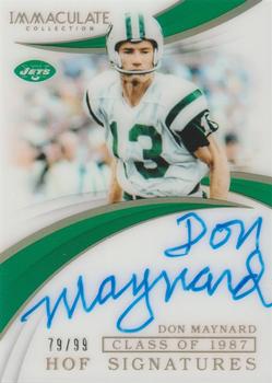 2019 Panini Immaculate Collection - Immaculate HOF Signatures #IHF-DM Don Maynard Front