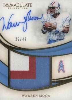2019 Panini Immaculate Collection - Premium Patch Autographs #PPA-WMO Warren Moon Front